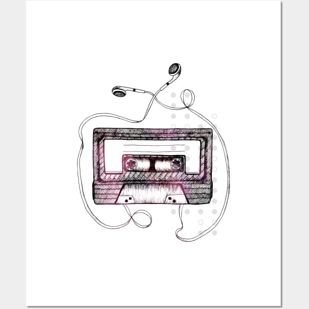 Mixtape Wall Art by Barlena